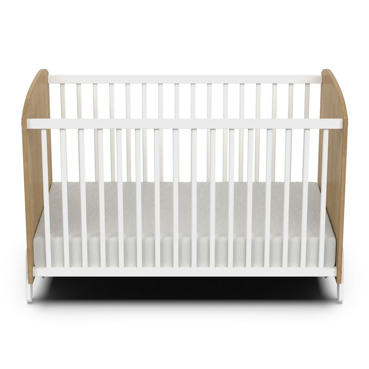Lit bébé 60x120 cm sommier 3 positions blanc LILAS
