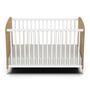 Voir la diapositive 1 : Lit bébé 60x120 cm sommier 3 positions blanc LILAS