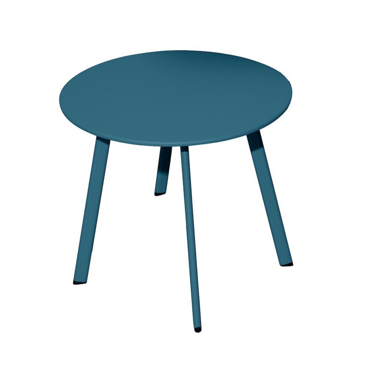 Proloisirs Table basse - MASSAÏ - Acier époxy - Ø60 cm - Bleu