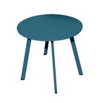 Proloisirs Table basse - MASSAÏ - Acier époxy - Ø60 cm - Bleu