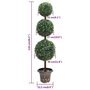 Voir la diapositive 6 : VIDAXL Plante de buis artificiel avec pot Forme de boule Vert 118 cm