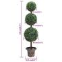 Voir la diapositive 6 : VIDAXL Plante de buis artificiel avec pot Forme de boule Vert 118 cm