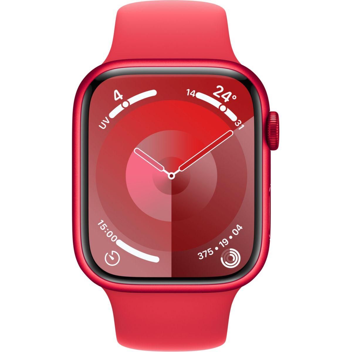 APPLE Montre connectée Serie 9 Cellular 45mm Aluminium/(PRODUCT)RED M/L