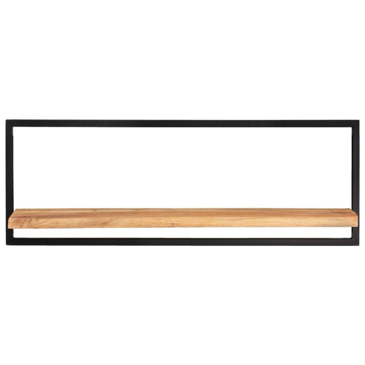 VIDAXL Etageres murales 2 pcs 100x24x35 cm Bois d'acacia et acier