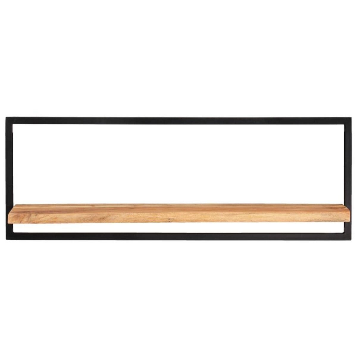 VIDAXL Etageres murales 2 pcs 100x24x35 cm Bois d'acacia et acier