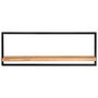 Voir la diapositive 2 : VIDAXL Etageres murales 2 pcs 100x24x35 cm Bois d'acacia et acier