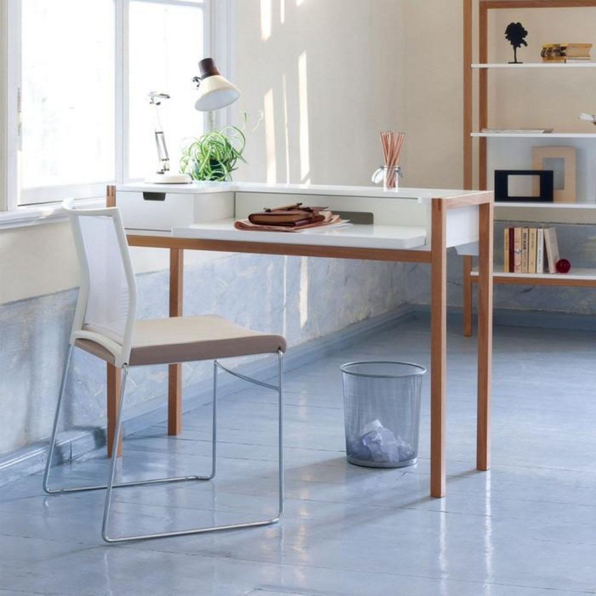 Paris Prix Bureau Design en Bois  Farringdon  122cm Naturel