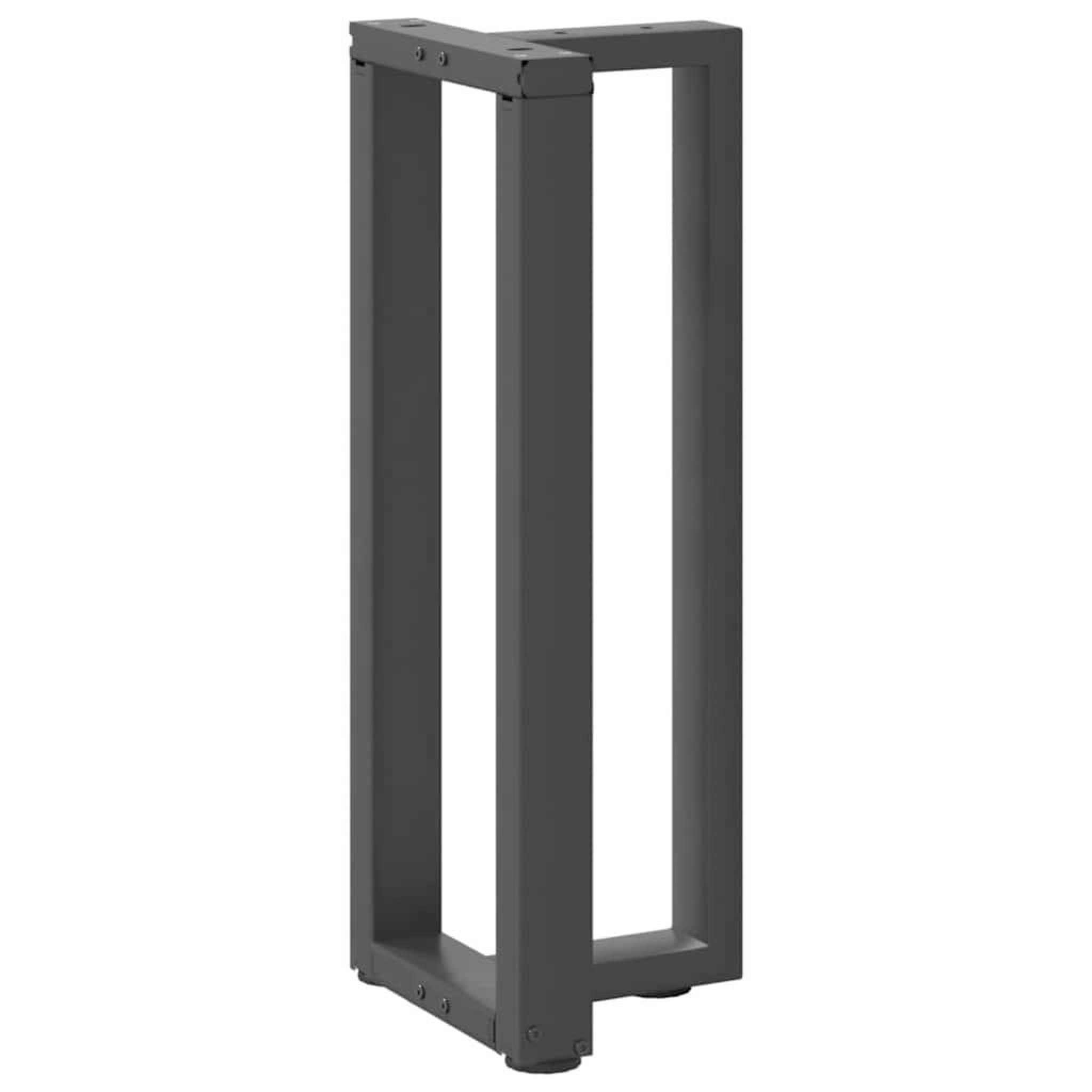 Voir la diapositive 4 : VIDAXL Pieds de table console forme de T 2 pcs 38x25x(72-73) cm acier