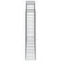 Voir la diapositive 5 : VIDAXL Paniers a gabions arques 4 pcs 200x30x140/160 cm Fer galvanise