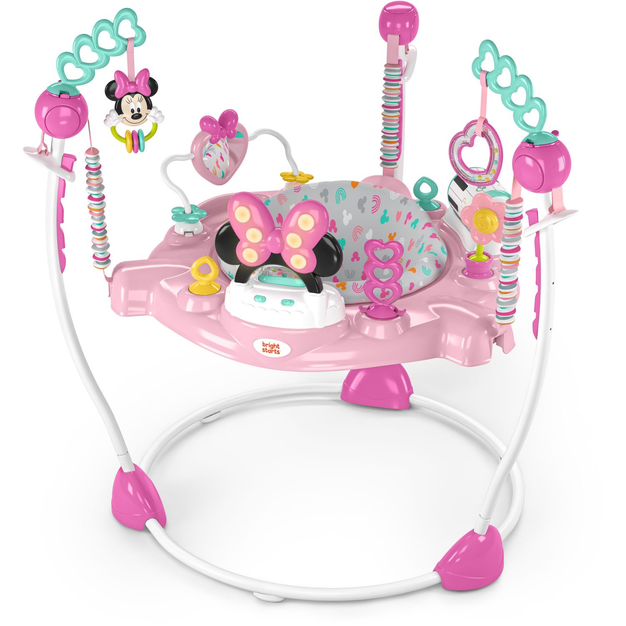 Voir la diapositive 2 : Bright Starts Aire d'Éveil à Rebonds Minnie Mouse 