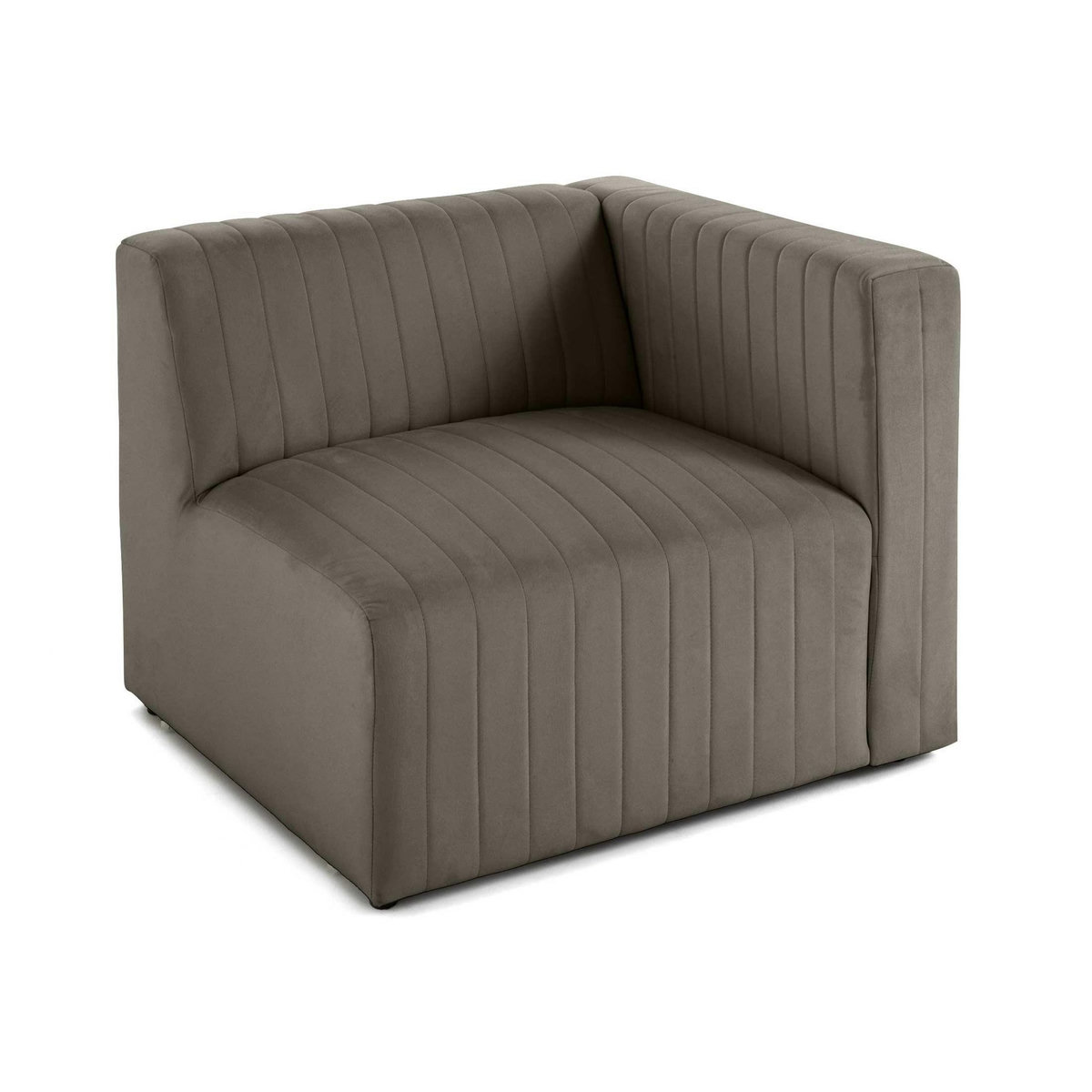 LISA DESIGN Nova - module d'assise droit - en velours