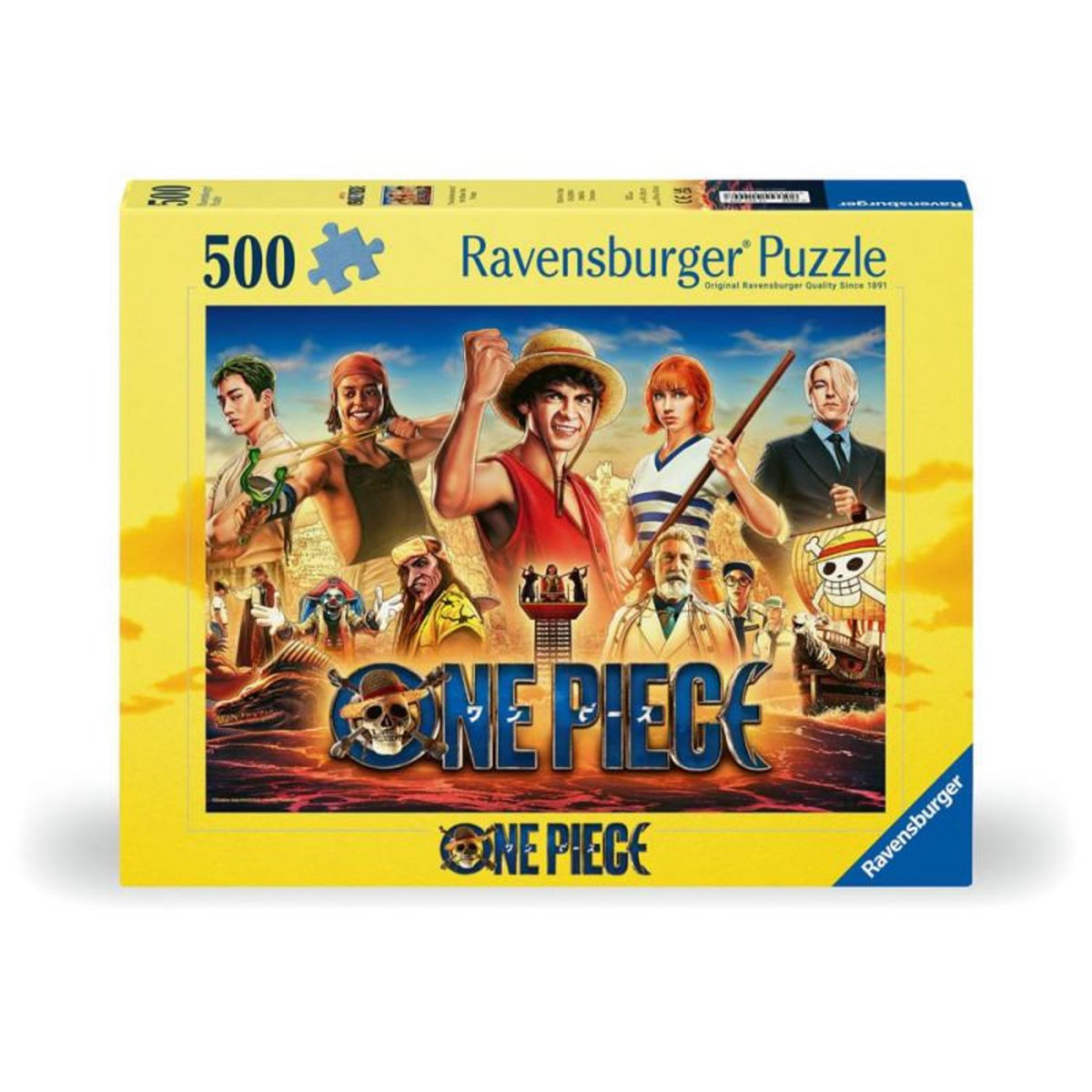 RAVENSBURGER Puzzle 500 pièces Ravensburger Les aventures des pirates du Chapeau de Paille One Piece