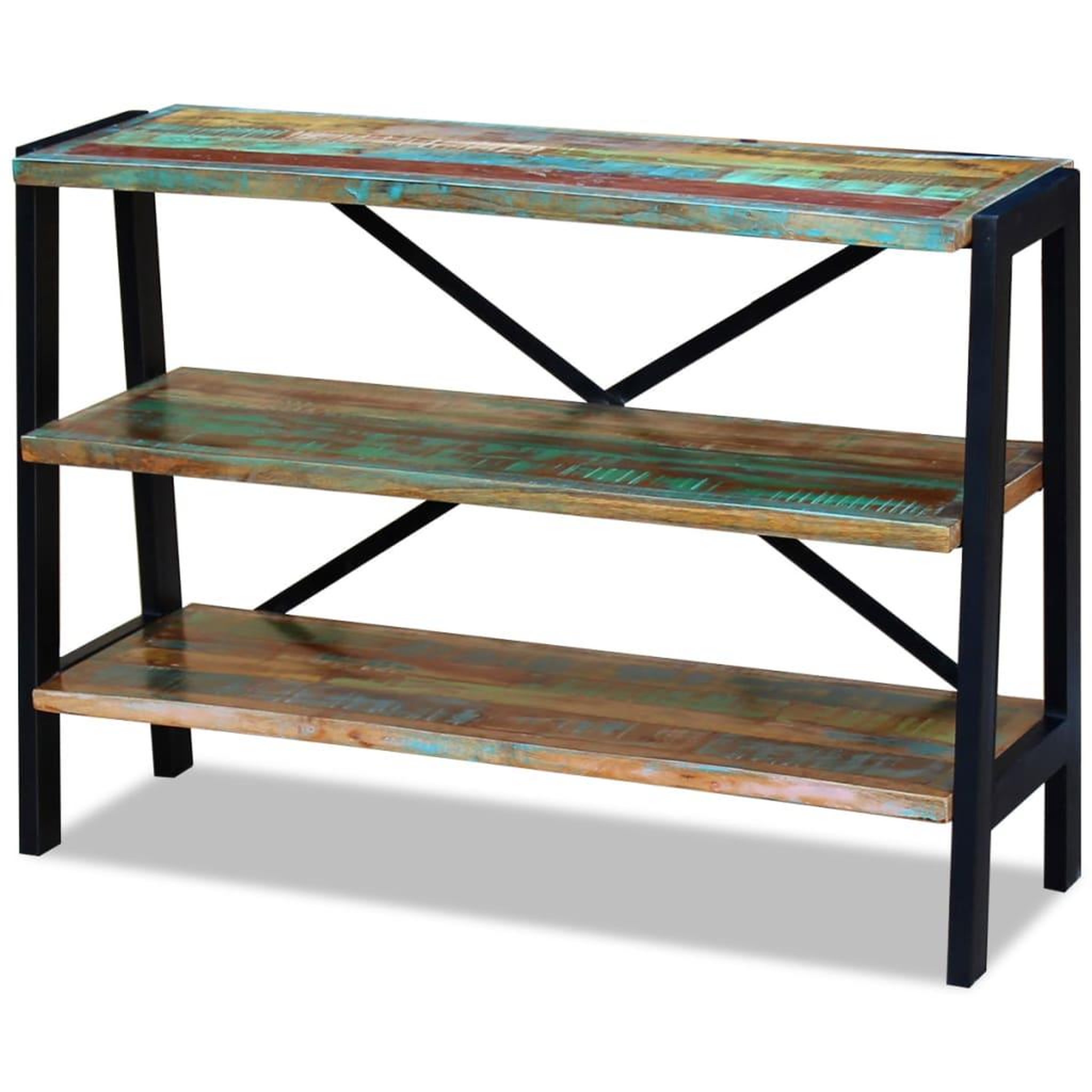 Voir la diapositive 3 : VIDAXL Buffet 3 etageres bois de recuperation massif