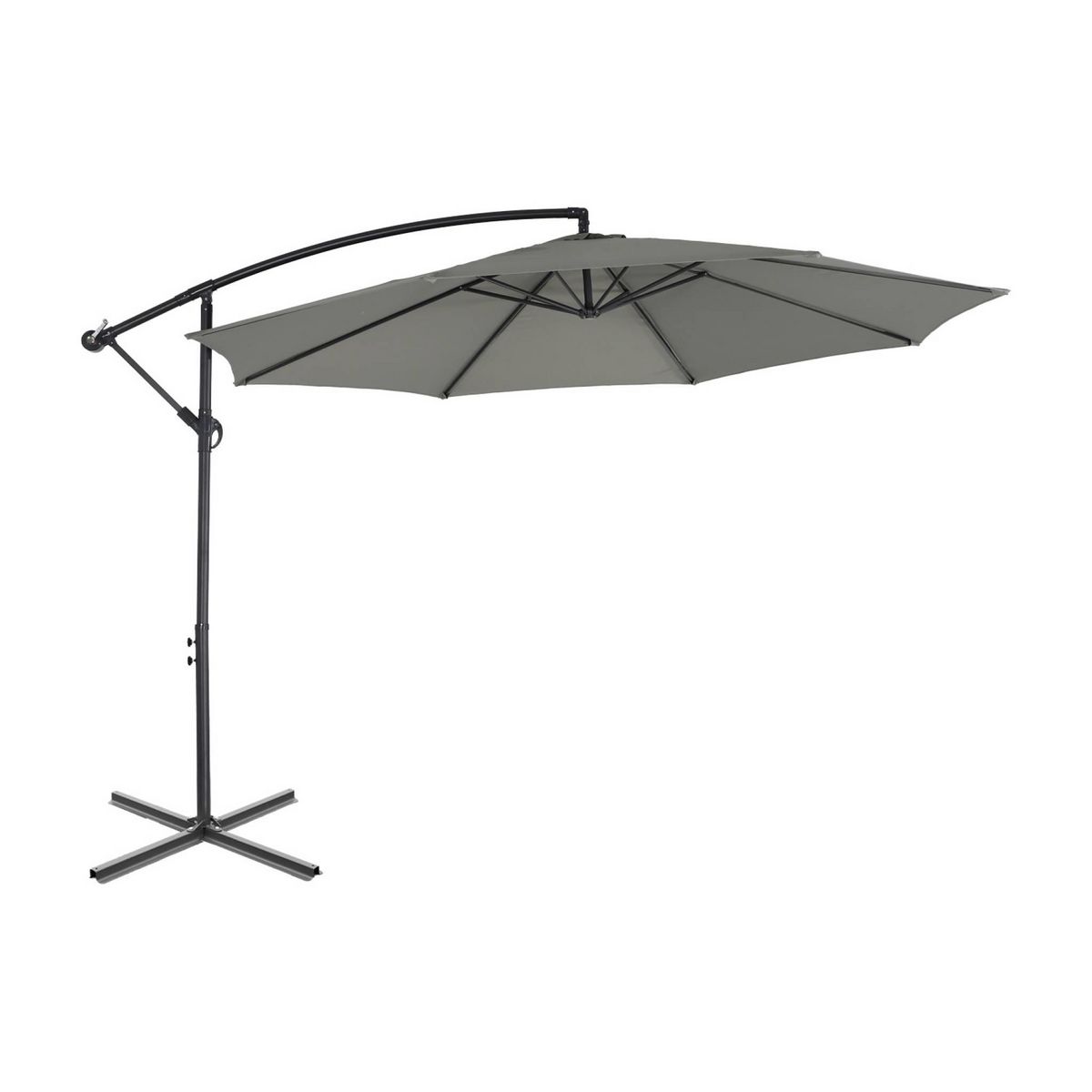 SWEEEK Parasol déporté rond Hardelot diamètre 350cm excentré  8 baleines