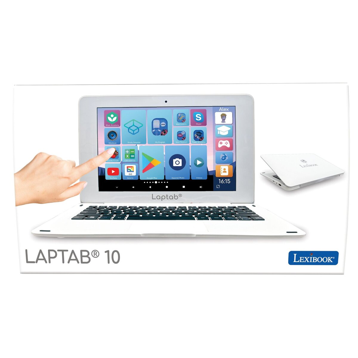 Lexibook LAPTAB 11 : Ordinateur Android Tactile avec Contenu Éducatif et Contrôle Parental