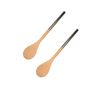 Voir la diapositive 1 : Fackelmann Ensemble de 2 Cuillères en bois manche inox 34 cm Fackelmann Boissellerie