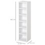 Voir la diapositive 3 : HOMCOM Lot de 2 étagères colonnes armoire de rangement CD 6 + 6 compartiments blanc dim. 21L x 22,5l x 88,5H cm