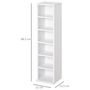 Voir la diapositive 3 : HOMCOM Lot de 2 étagères colonnes armoire de rangement CD 6 + 6 compartiments blanc dim. 21L x 22,5l x 88,5H cm