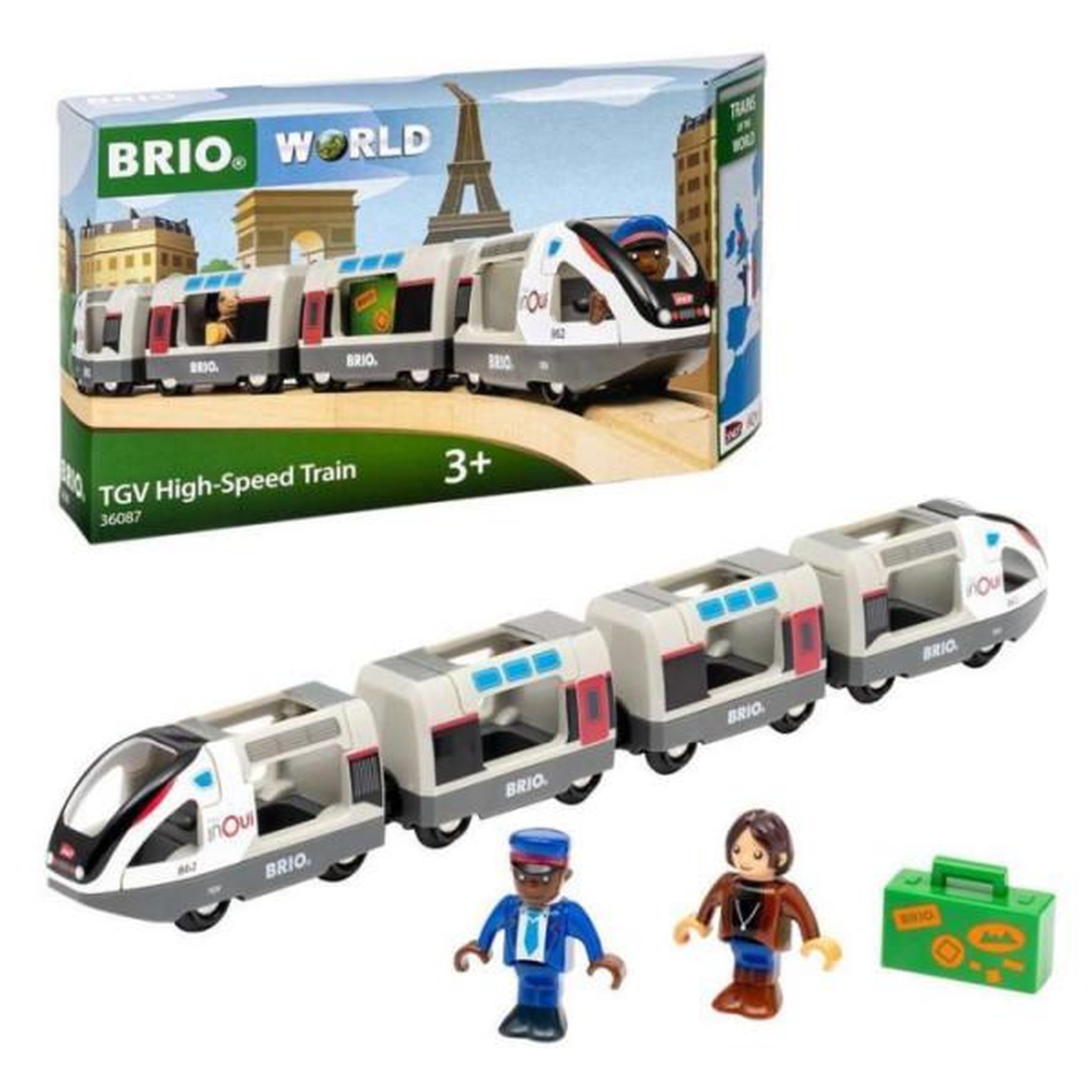 Voir la diapositive 3 : Brio Train tgv inoui sncf - brio - circuit en bois - des 3 ans - 36087
