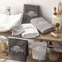 Voir la diapositive 3 : Paris Prix Lot de 2 Gants de Toilette  Vintage  15x21cm Anthracite