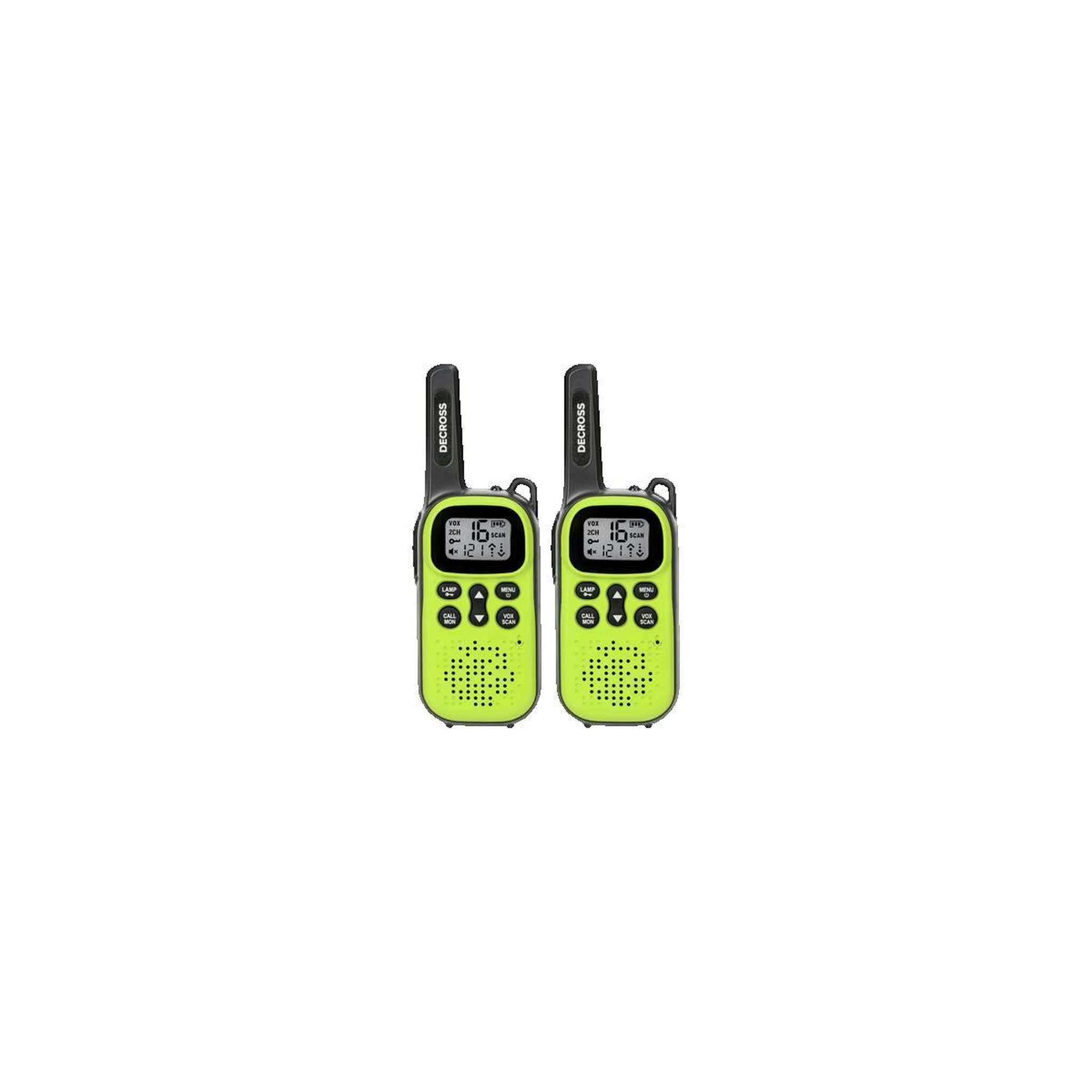 DECROIX Talkie Walkie Decross DC44 vert avec 16 canaux