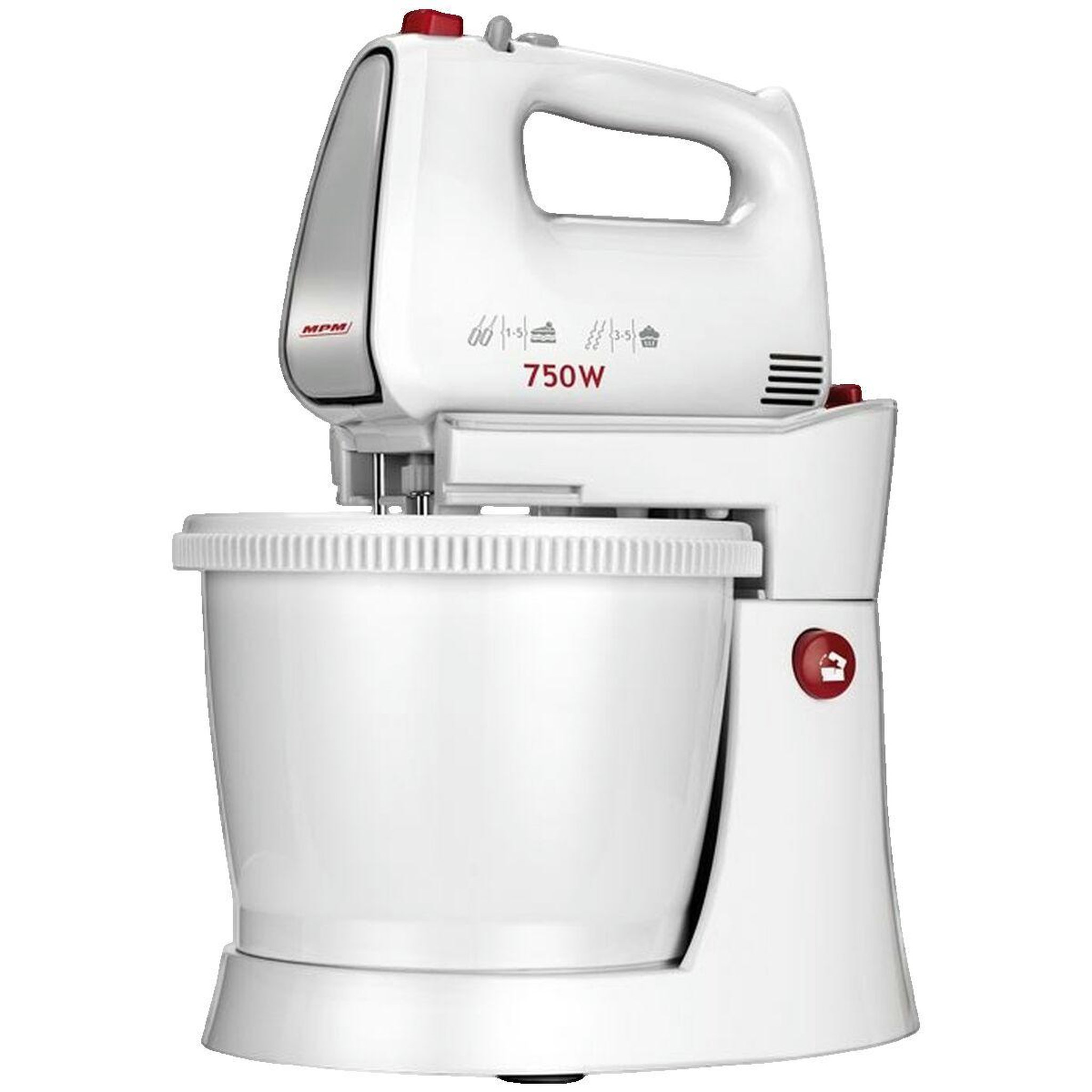 Voir la diapositive 3 : MPM Robot pâtissier MPM MMR-22Z Blanc