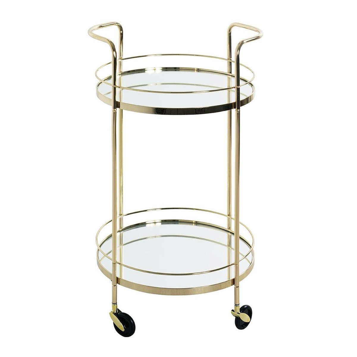Paris Prix Desserte Design 2 Niveaux  Palace  80cm Or