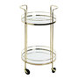 Voir la diapositive 2 : Paris Prix Desserte Design 2 Niveaux  Palace  80cm Or