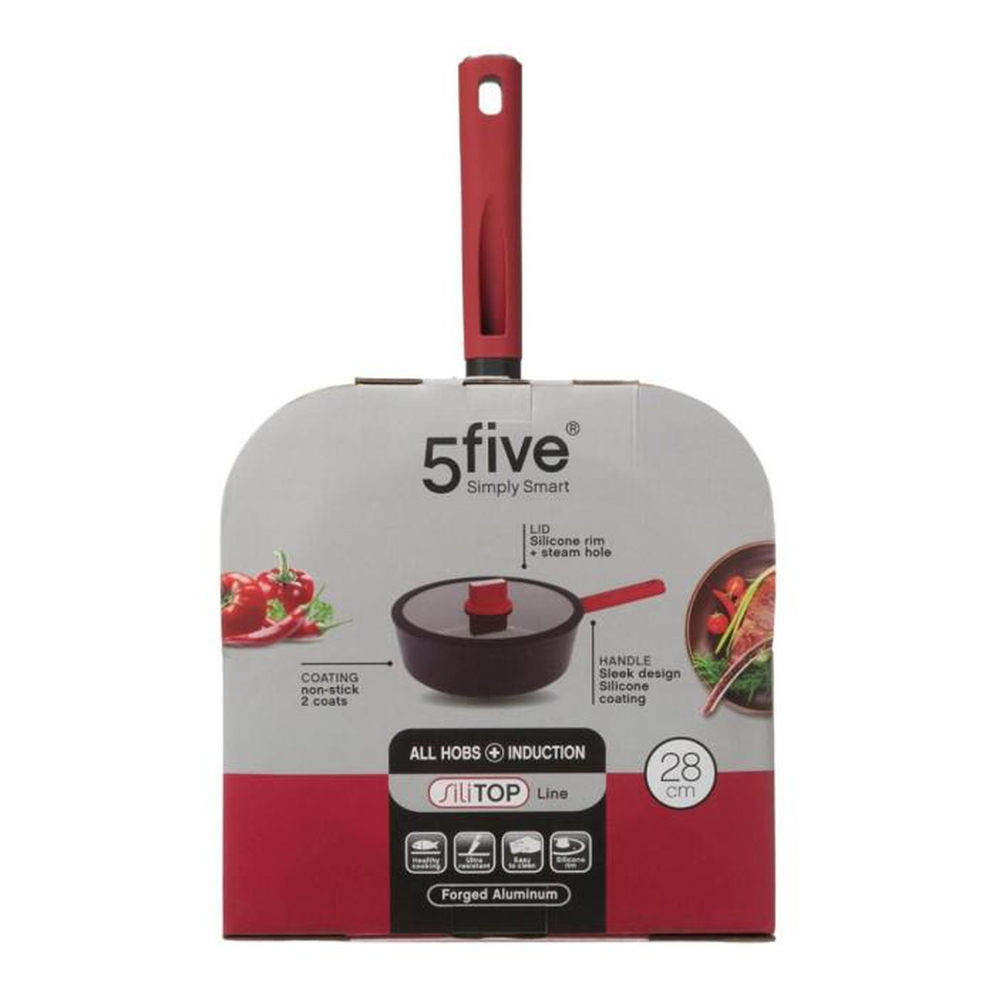 Voir la diapositive 6 : FIVE Sauteuse en Aluminium Forgé  Silitop  47cm Noir