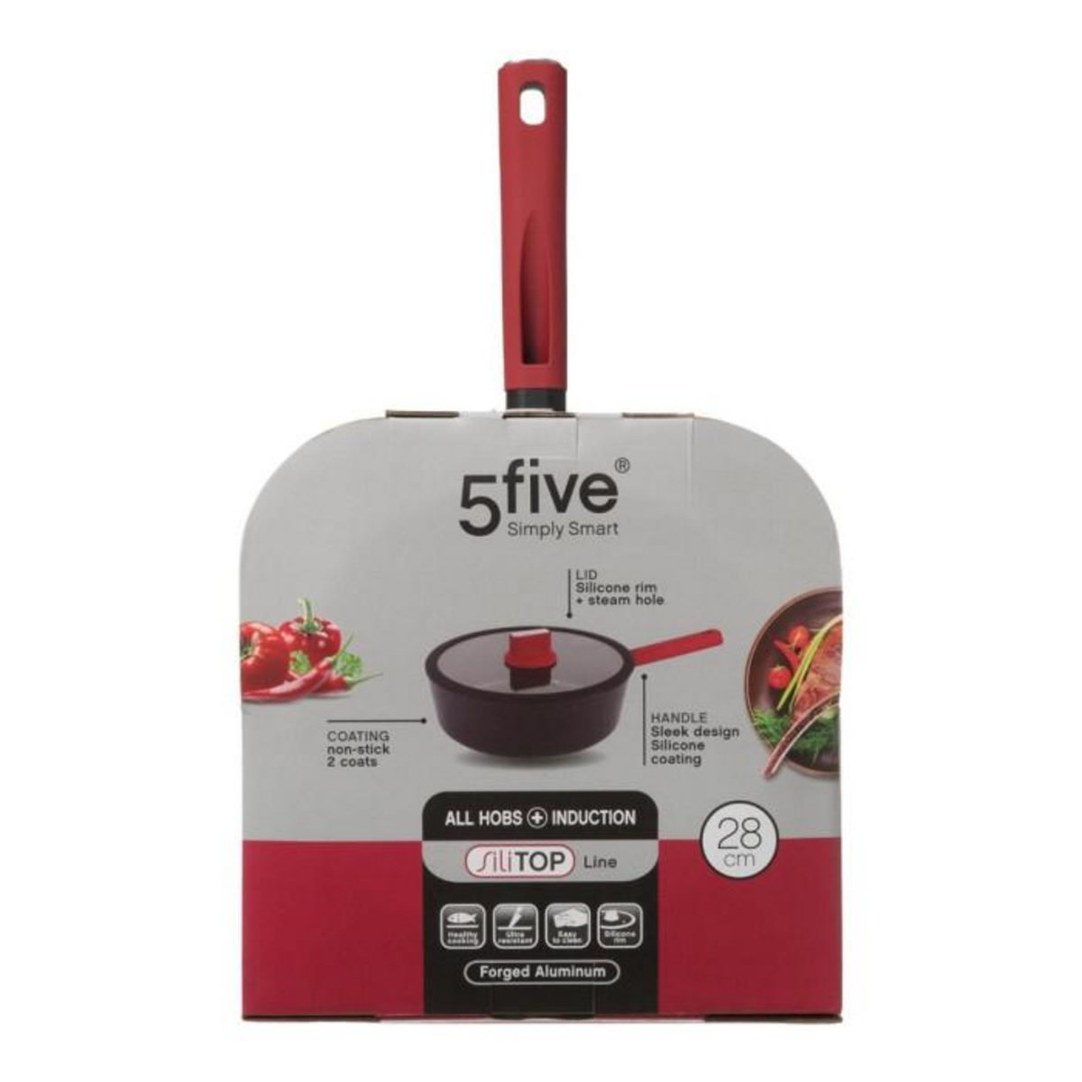 FIVE Sauteuse en Aluminium Forgé  Silitop  47cm Noir