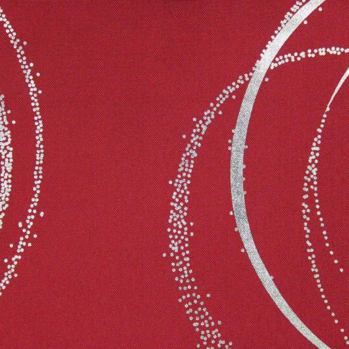 Paris Prix Nappe Imprimé Métallisé  Bully  150x300cm Rouge