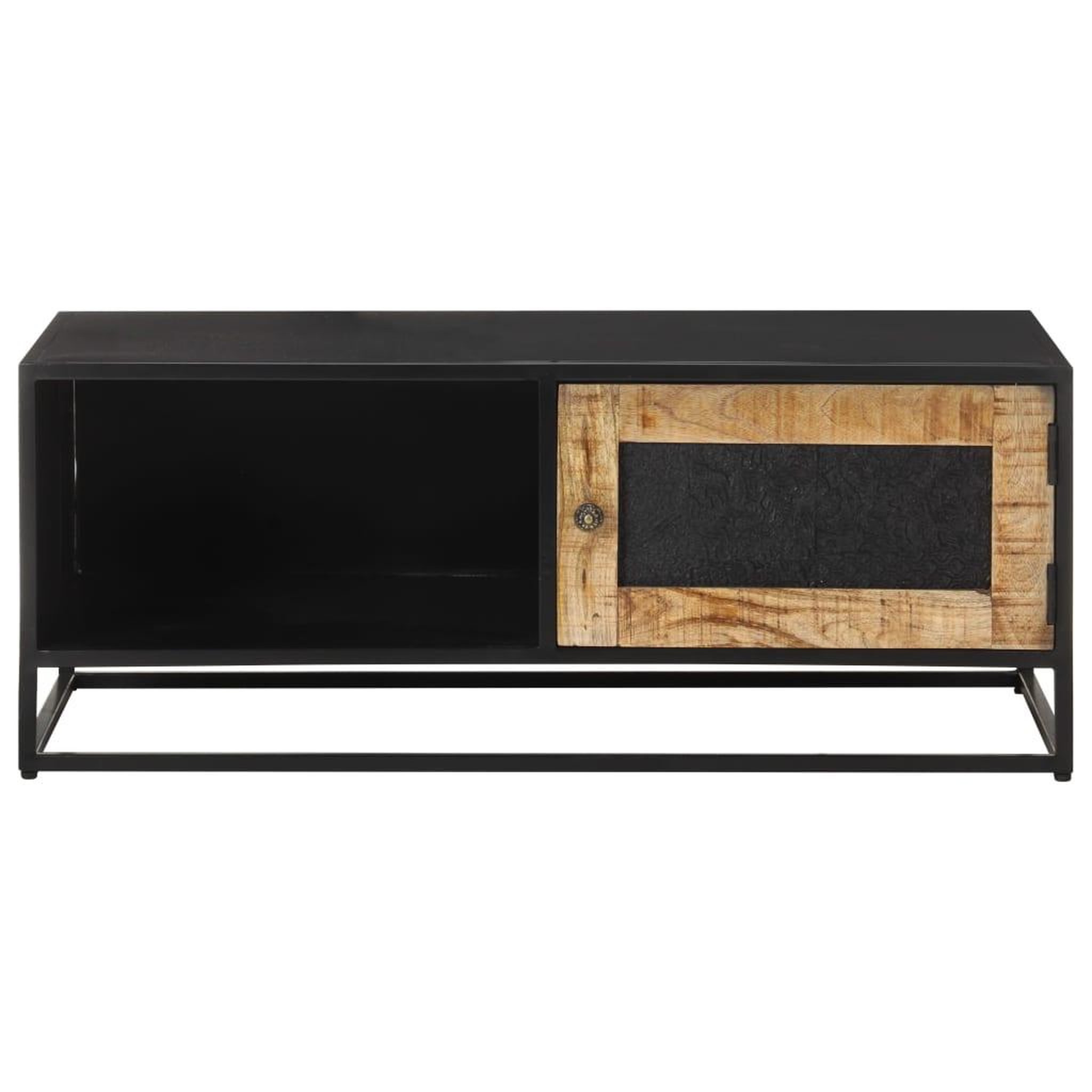 Voir la diapositive 2 : VIDAXL Table basse 90x50x35 cm bois de manguier brut