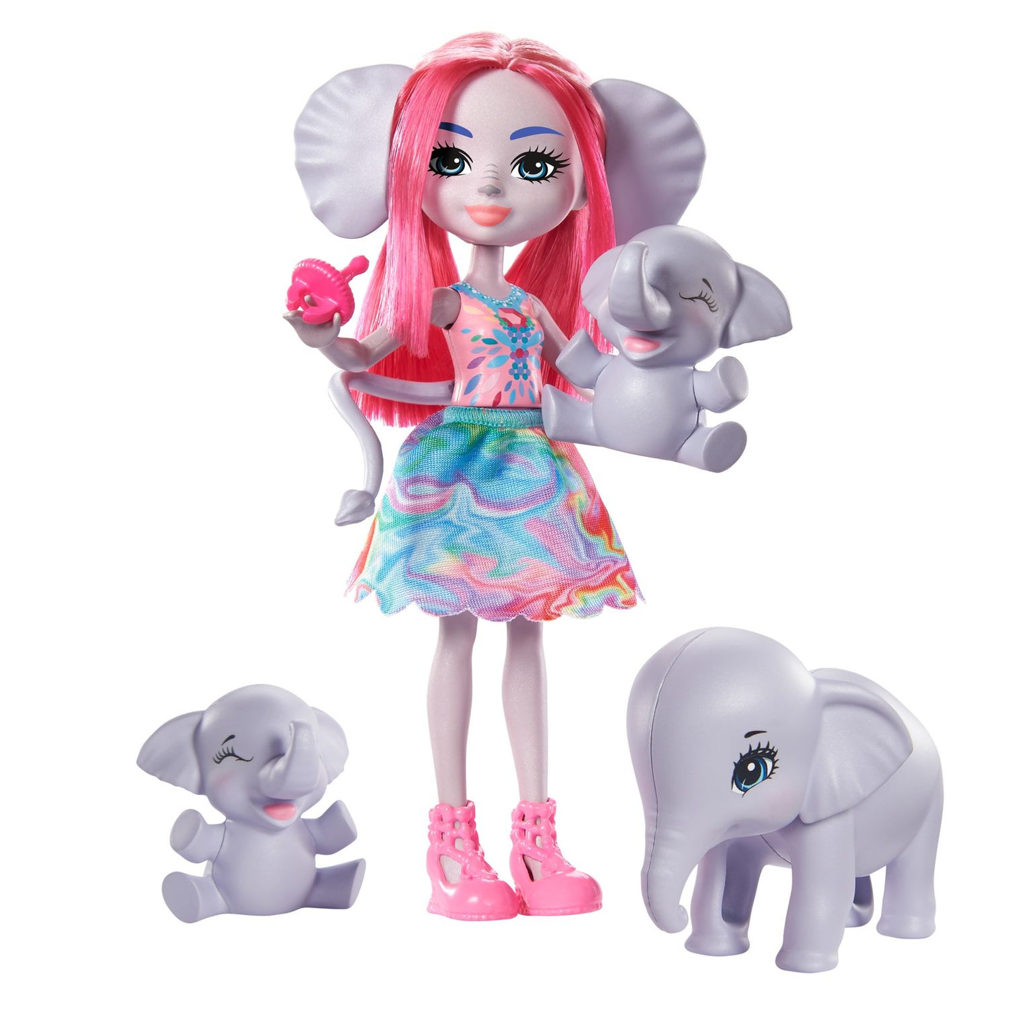 Voir la diapositive 1 : MATTEL Enchantimals famille animaux  - Esmeralda éléphant