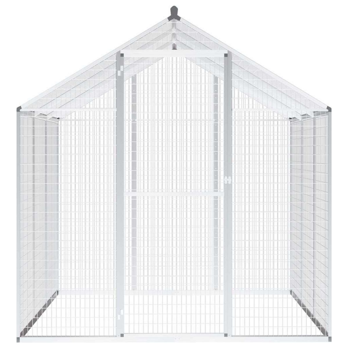 VIDAXL Voliere d'exterieur Aluminium 183 x 178 x 194 cm