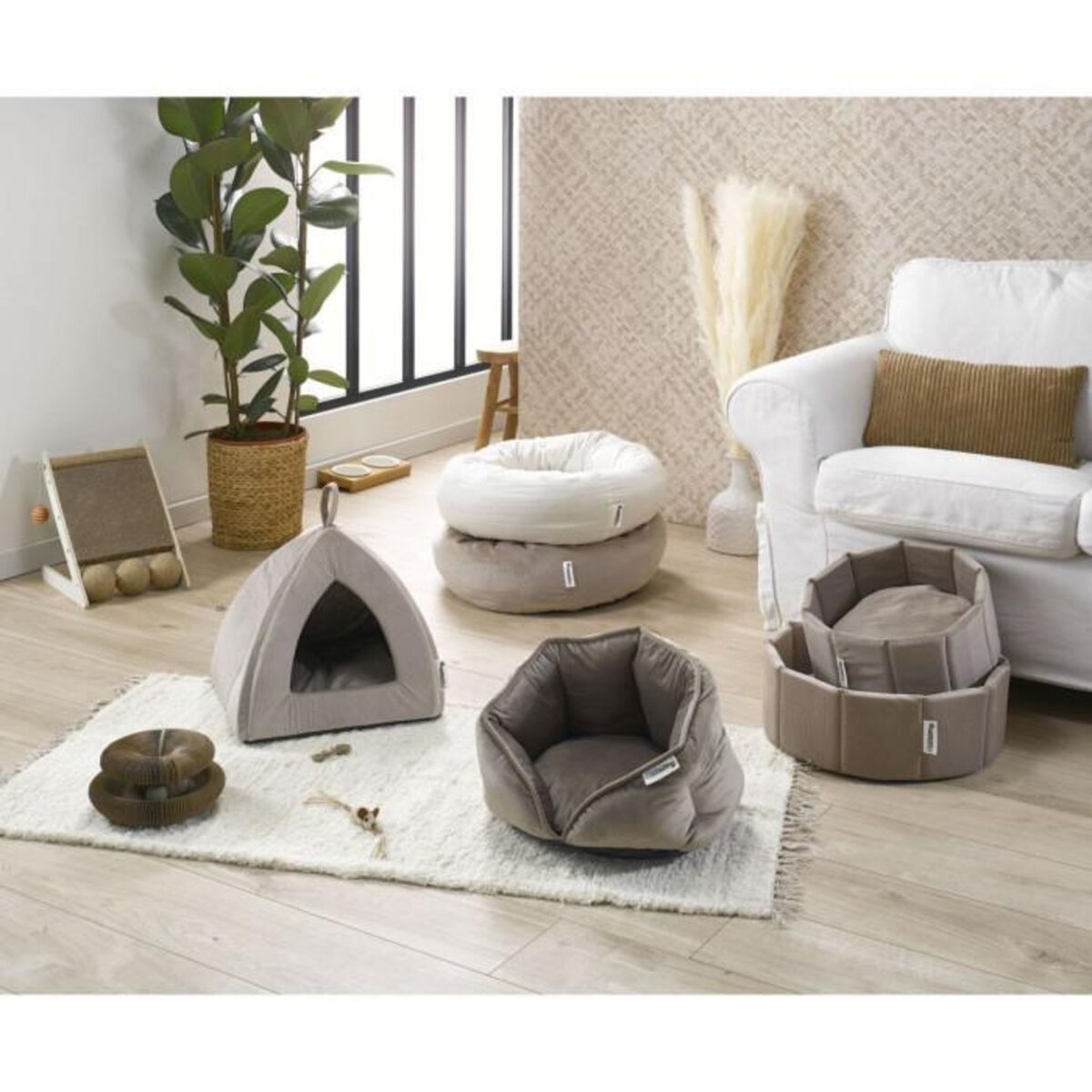 Paris Prix Tente Pour Chat Velours  Crafty  38cm Écru