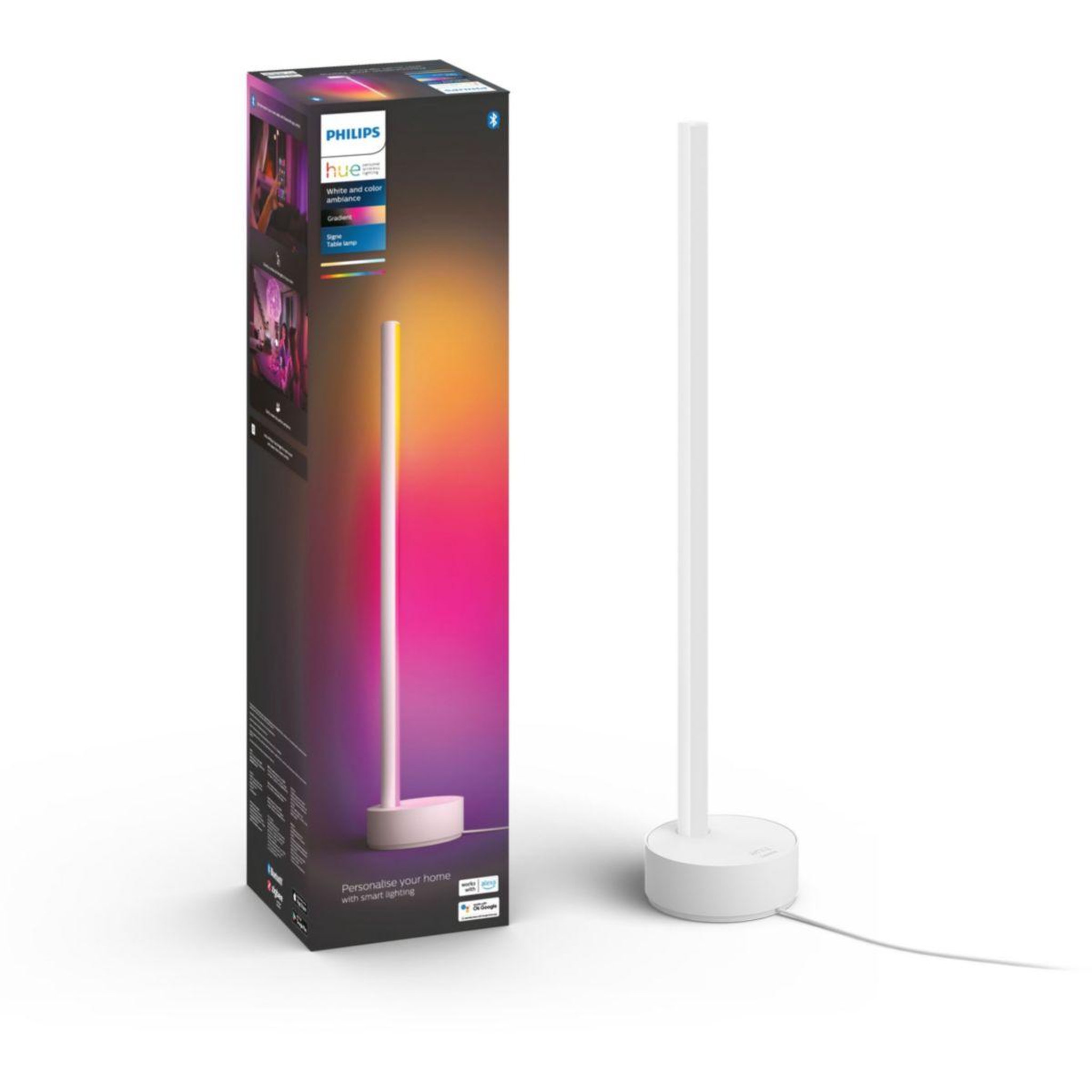 Philips Lampe connectée HUE W&C Gradient Sign blanc