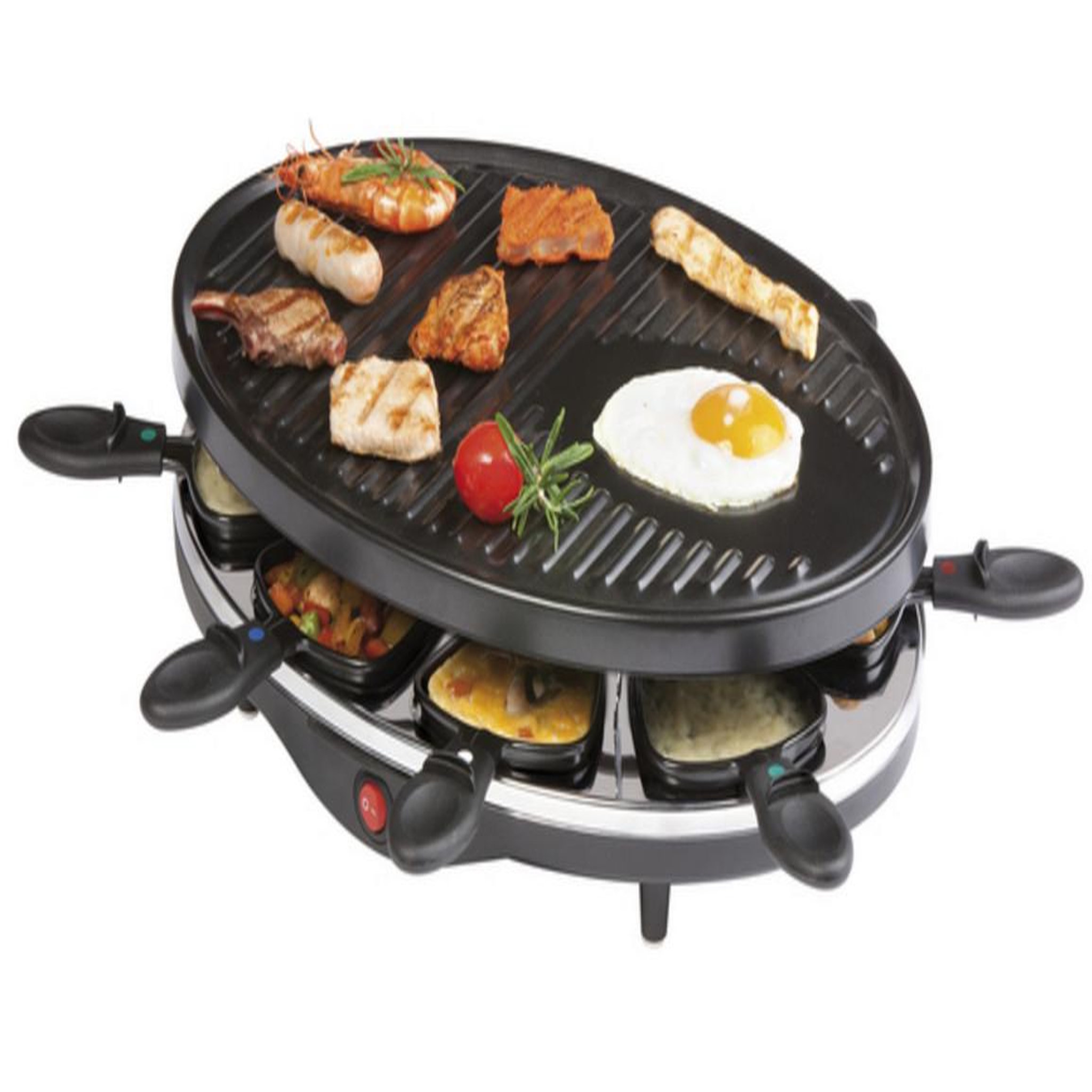 Domo Appareil à raclette 8 personnes 1200w + gril - DO9038G