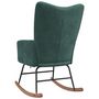 Voir la diapositive 5 : VIDAXL Chaise a bascule Vert fonce Velours