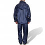 Voir la diapositive 2 : VIDAXL Combinaison de pluie avec capuche 2 pieces Bleu marine L