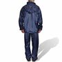 Voir la diapositive 2 : VIDAXL Combinaison de pluie avec capuche 2 pieces Bleu marine L