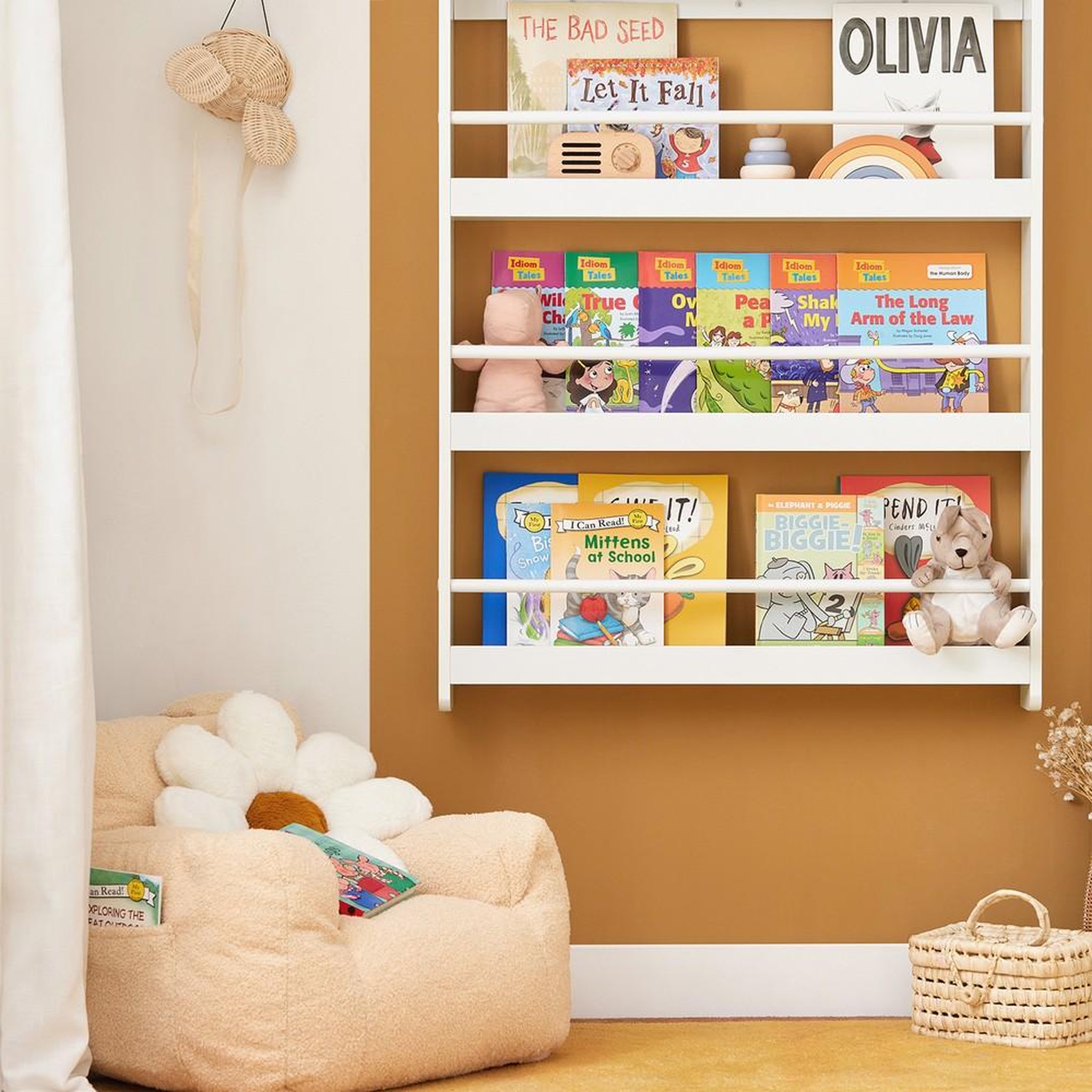 Voir la diapositive 5 : SOBUY SoBuy - Bibliothèque Enfant à 5 étagères - Nordique - KMB08