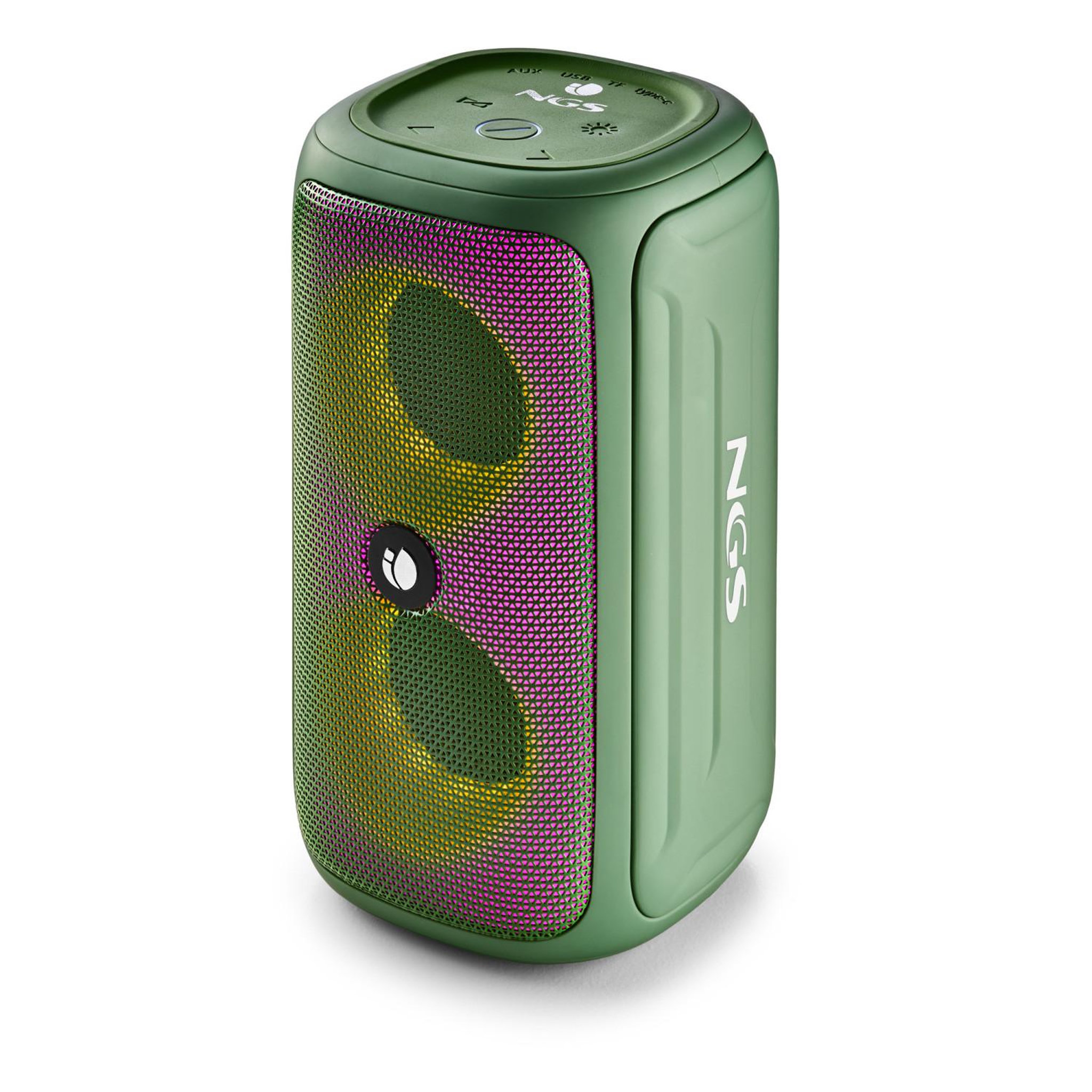 Voir la diapositive 2 : NGS Enceinte portable bluetooth NGS Roller Beast 32W verte