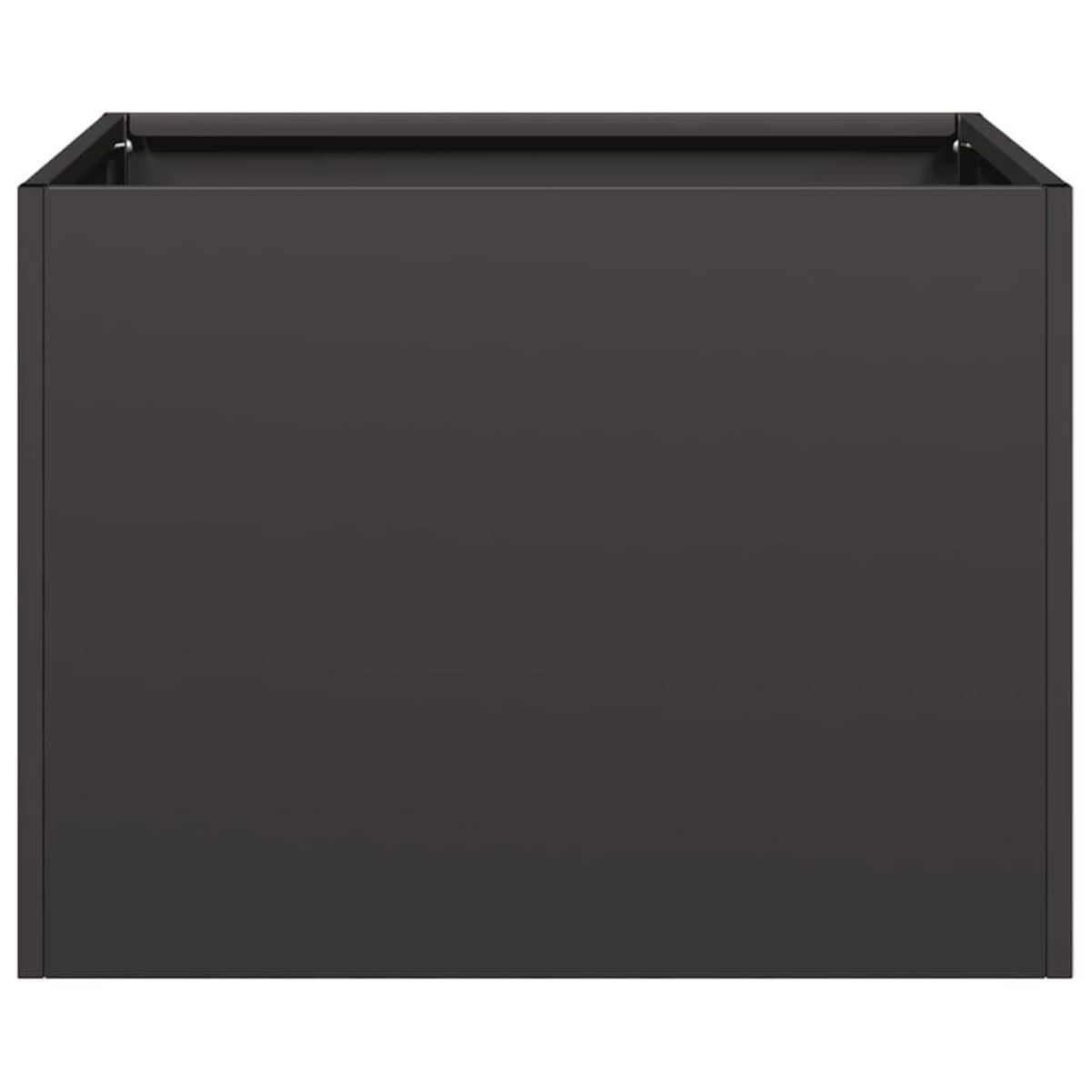 VIDAXL Jardiniere noir 40x40x30 cm acier