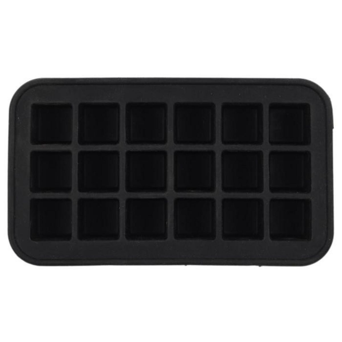 Paris Prix Moule à Glaçons Silicone  18 Cubes  19cm Noir