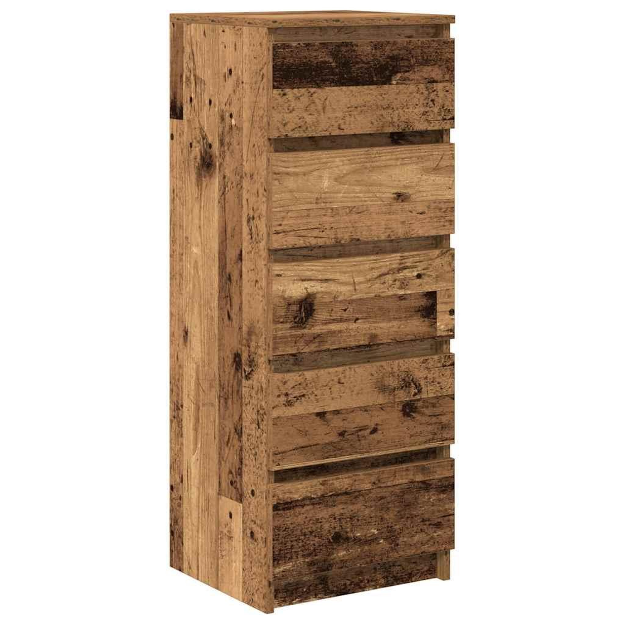 Voir la diapositive 2 : VIDAXL Buffet avec tiroirs vieux bois 37,5x35x99 cm bois d'ingenierie