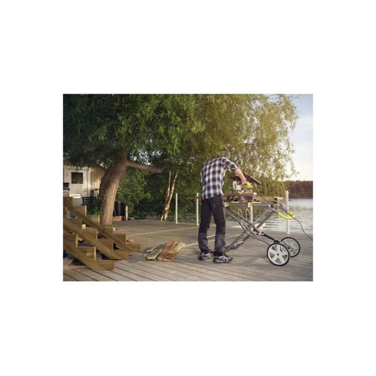 Ryobi Scie à onglet radiale électrique RYOBI - 2000W - 254mm - EMS254L