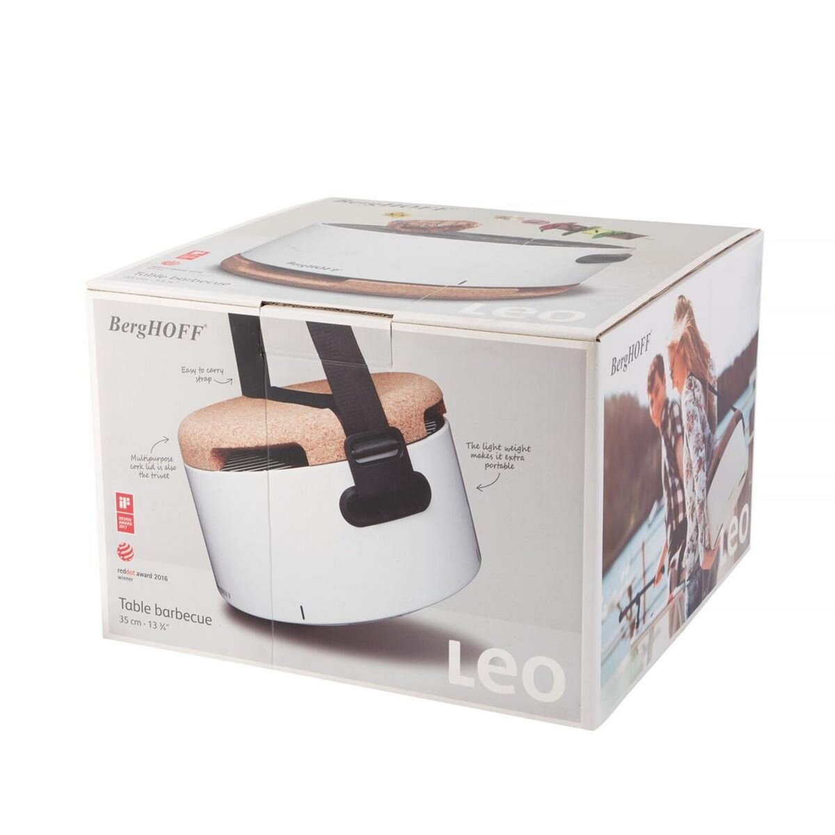 Berghoff Barbecue à charbon portable blanc - 2415600