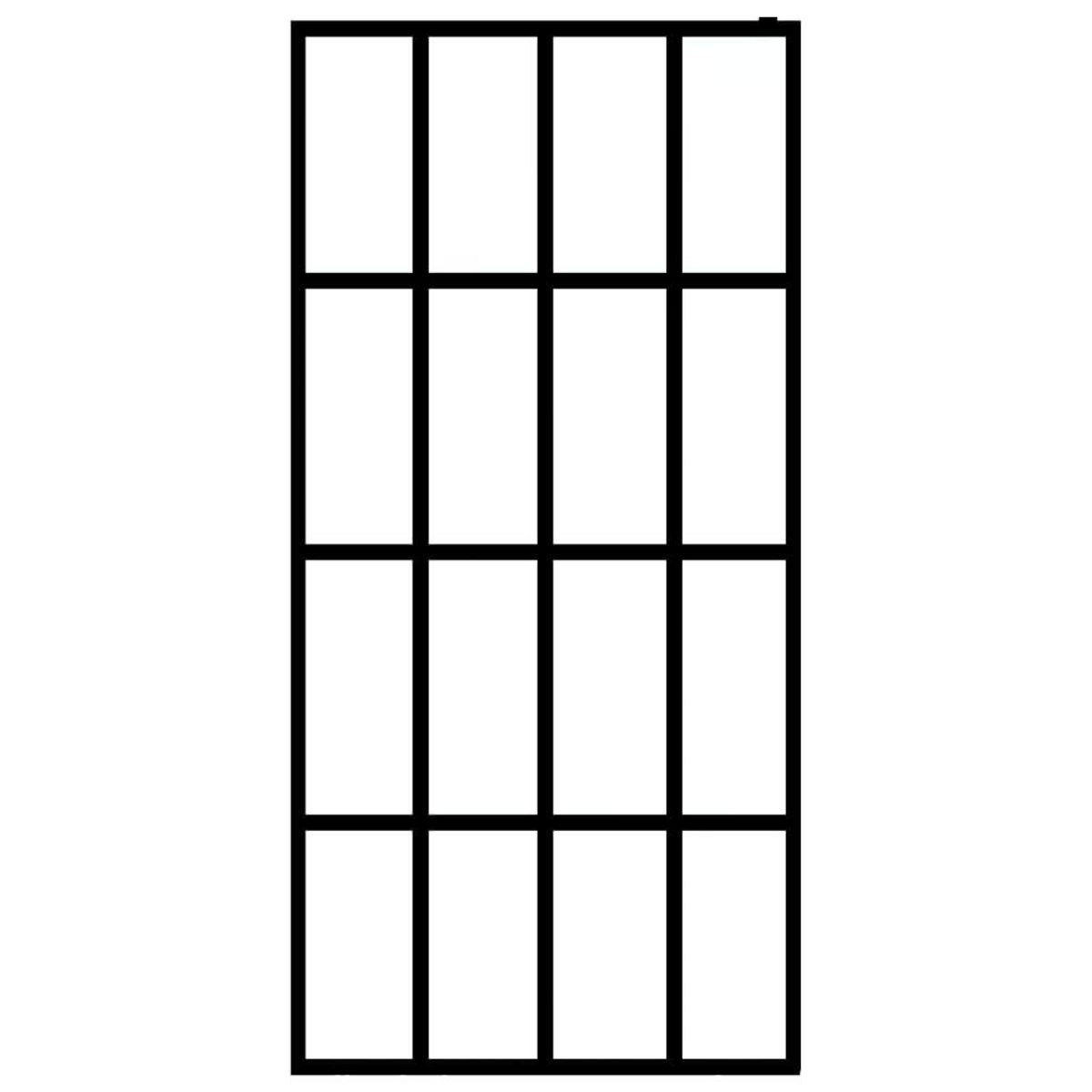 VIDAXL Ecran de douche Verre trempe transparent 100x195 cm