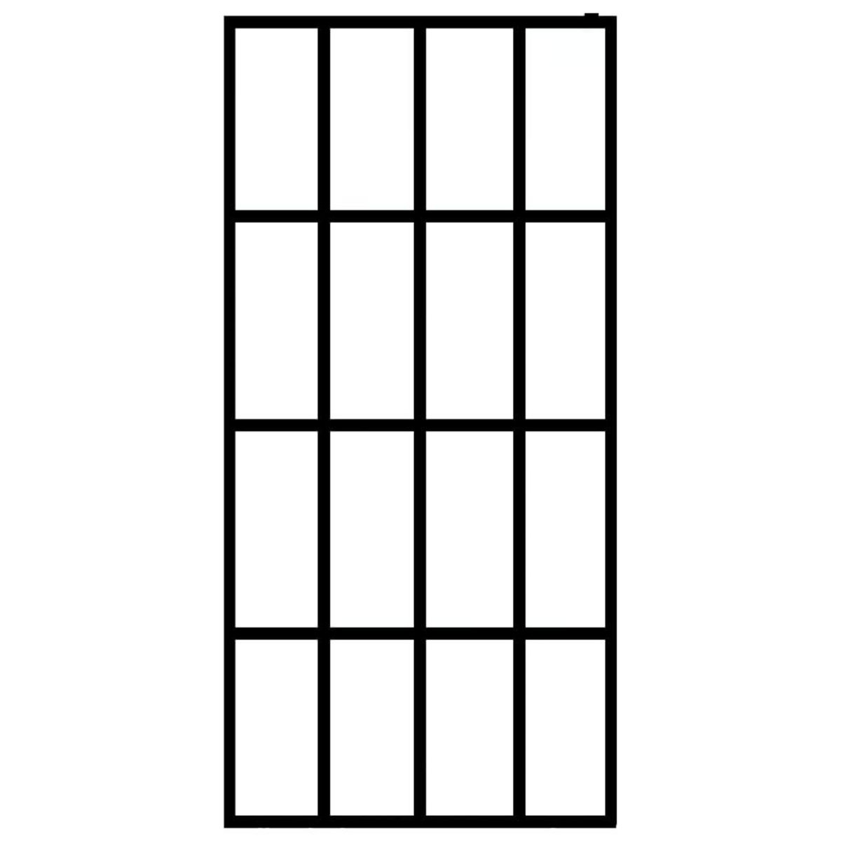 VIDAXL Ecran de douche Verre trempe transparent 100x195 cm