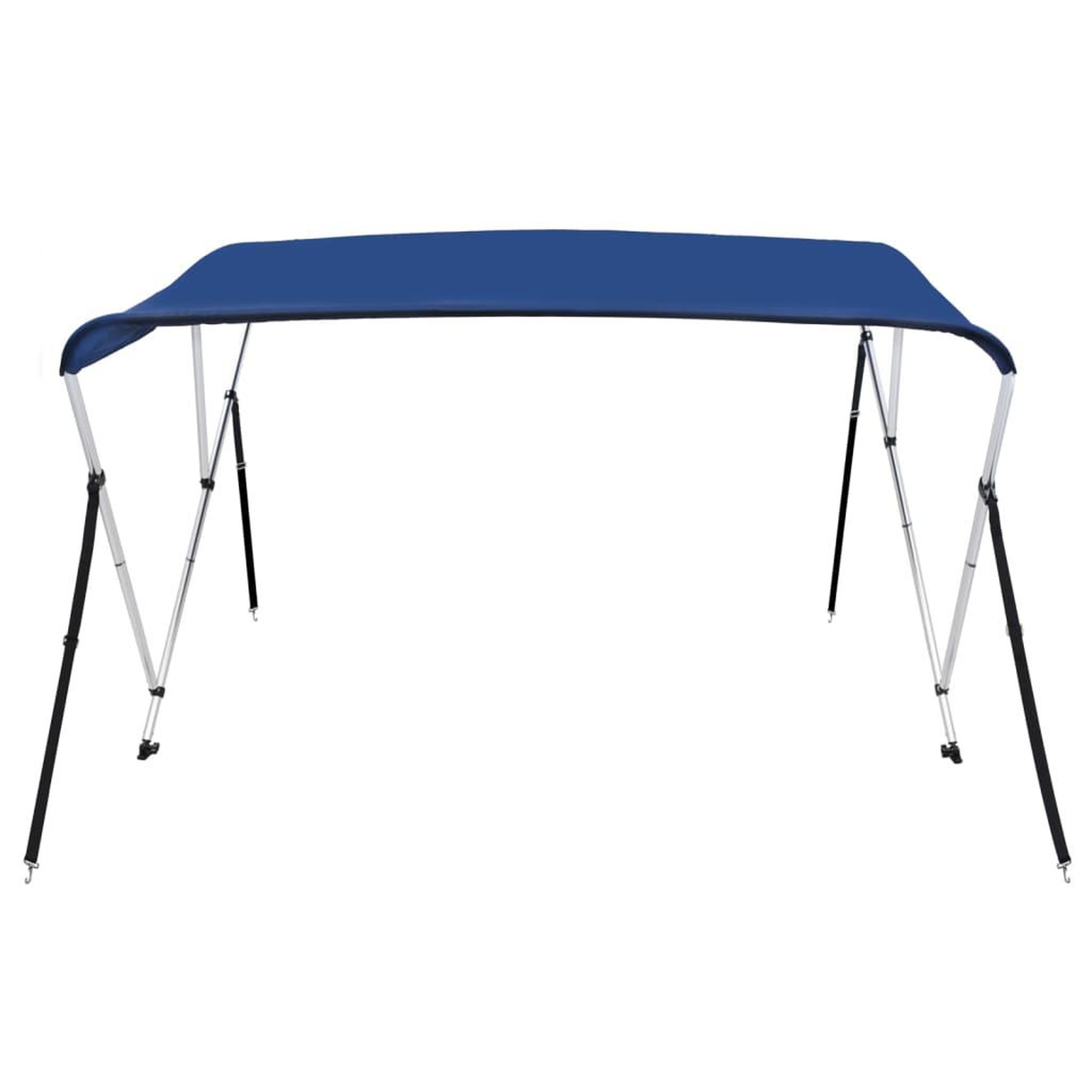 Voir la diapositive 5 : VIDAXL Auvent bimini a 3 arceaux Bleu 183x160x137 cm